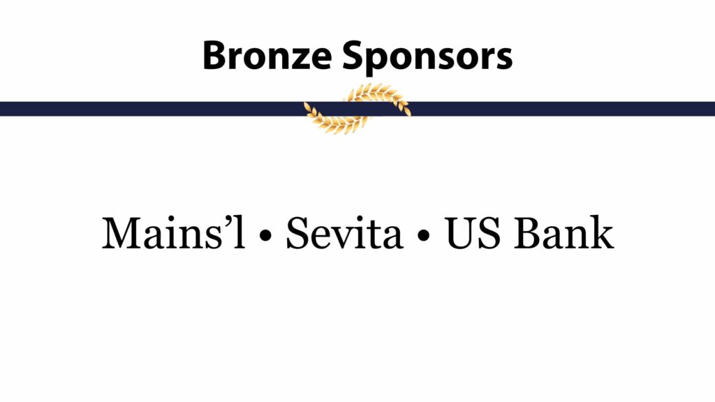 Bronze sponsor: Mains'l Sevita Health, US Bank